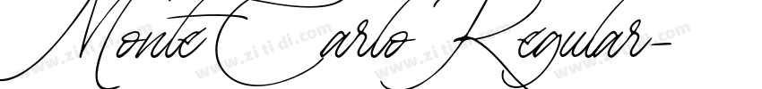 MonteCarlo Regular字体转换